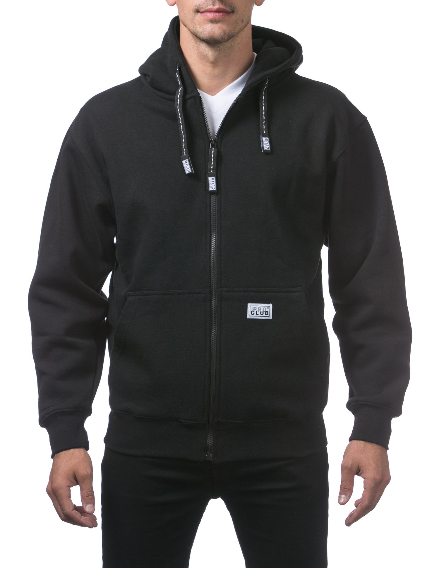 Pro Club Heavyweight Zip-Up Hoodie - Black