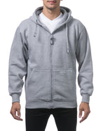 Pro Club Heavyweight Zip-Up Hoodie - Light Grey