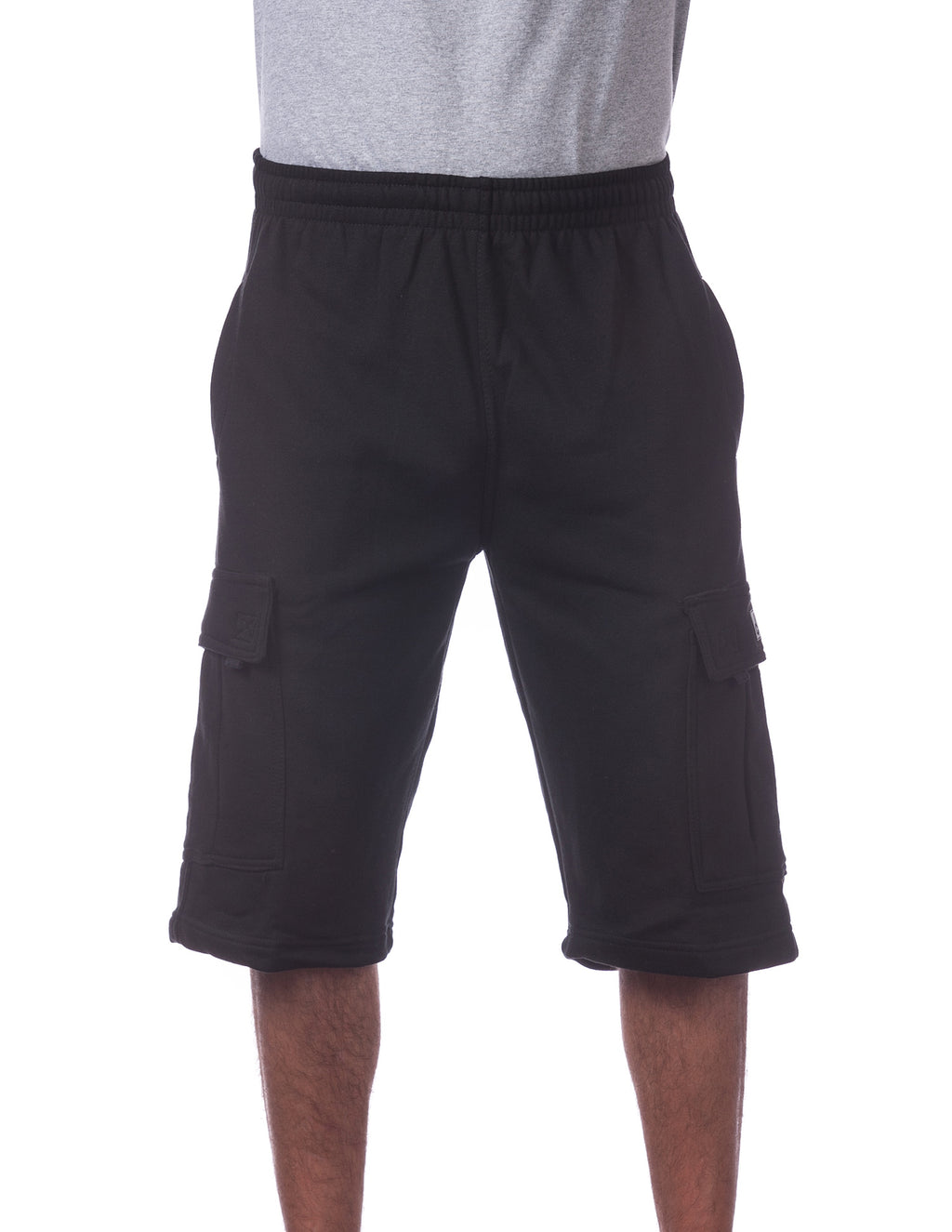 Pro Club Fleece Cargo Shorts - Black