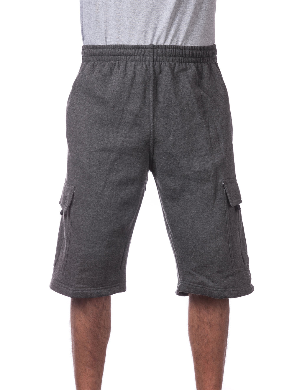 Pro Club Fleece Cargo Shorts - Charcoal