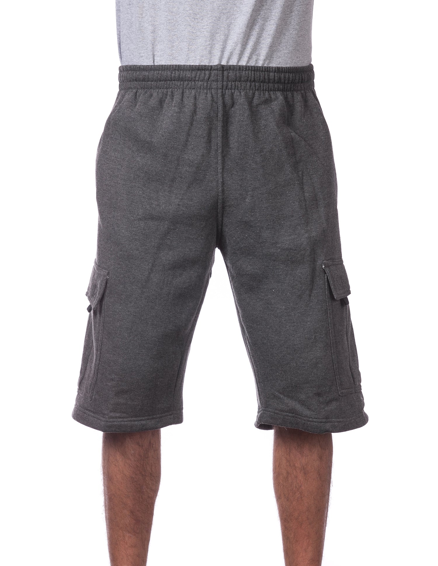 Pro Club Fleece Cargo Shorts - Charcoal