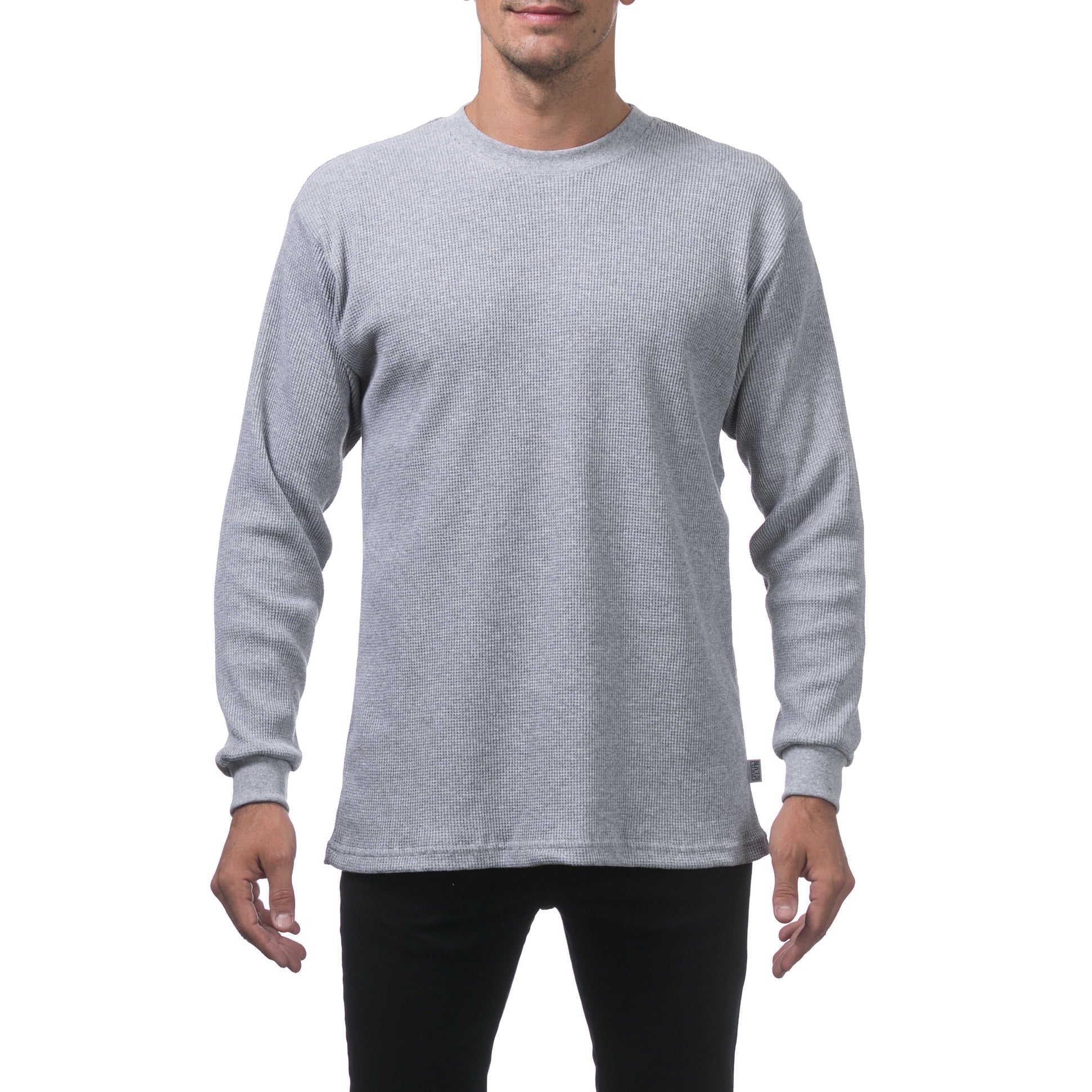 Pro Club thermal long sleeve heather grey - El Gobierno Shop