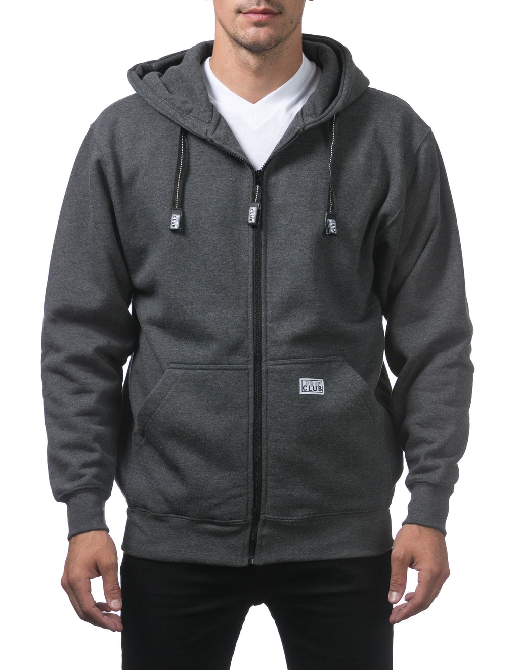 Pro Club zipper hoodie front view - El Gobierno Shop