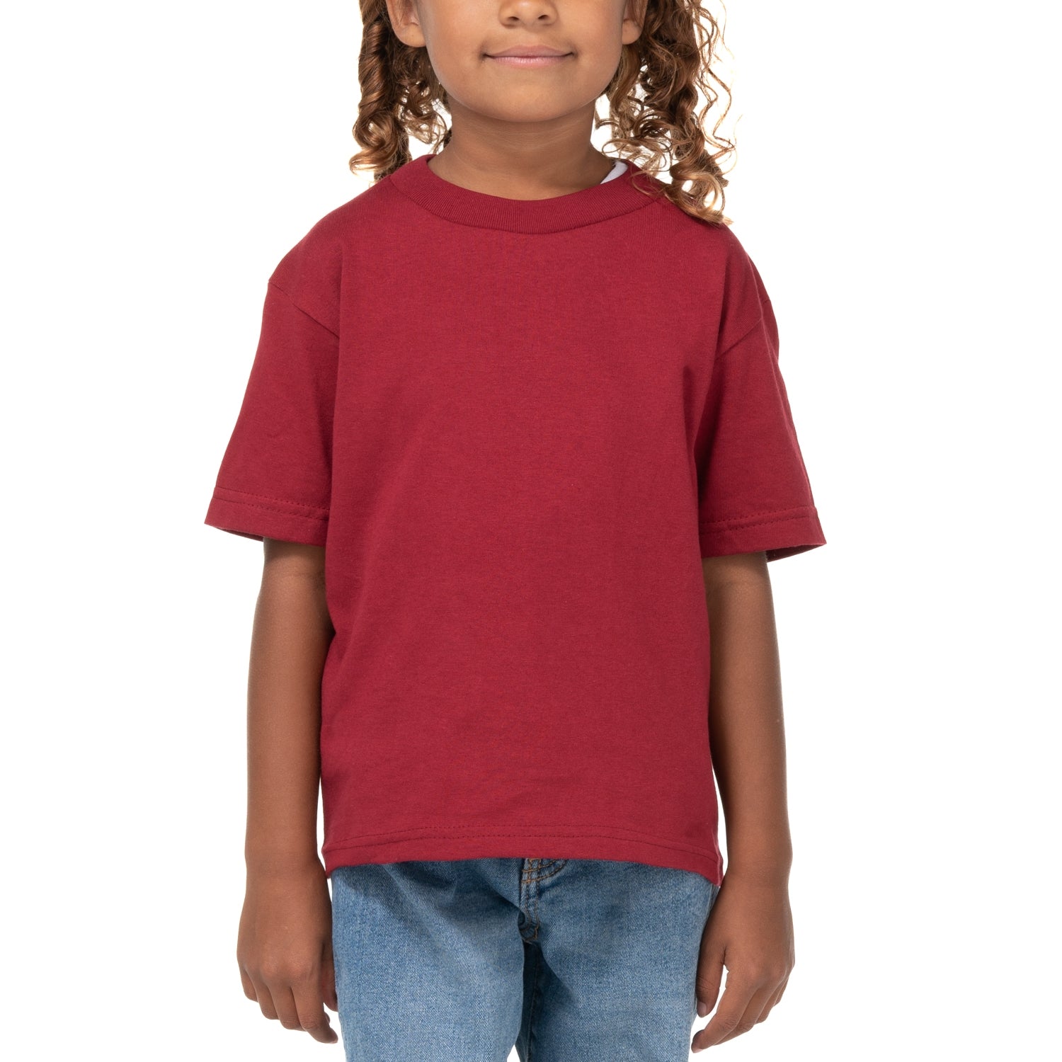Kids Pro Club heavyweight tee burgundy - El Gobierno Shop