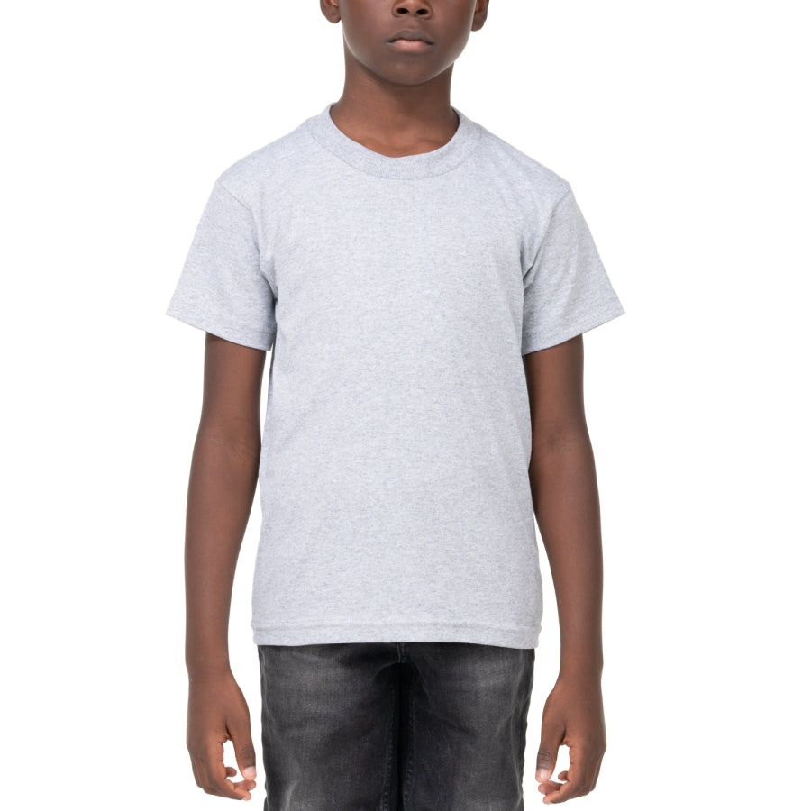 Kids Pro Club heavyweight tee heather grey - El Gobierno Shop