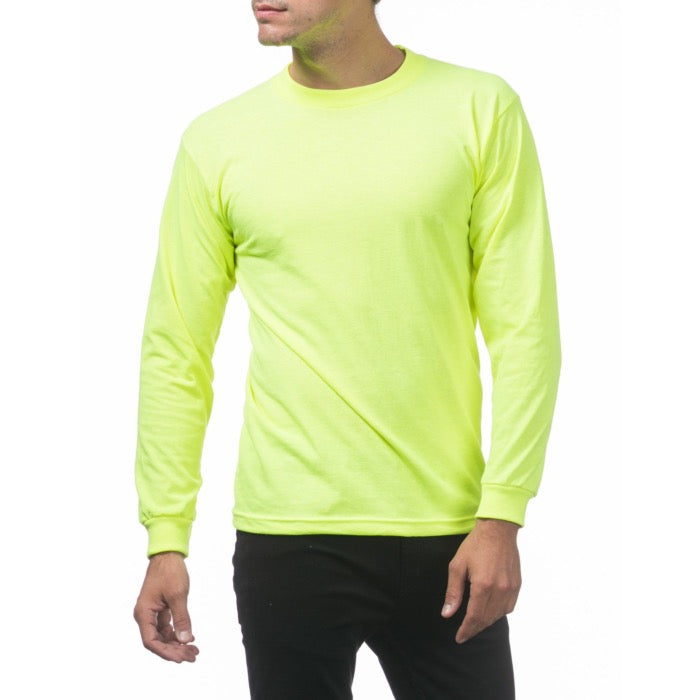 Pro Club safety green long sleeve tee - El Gobierno Shop