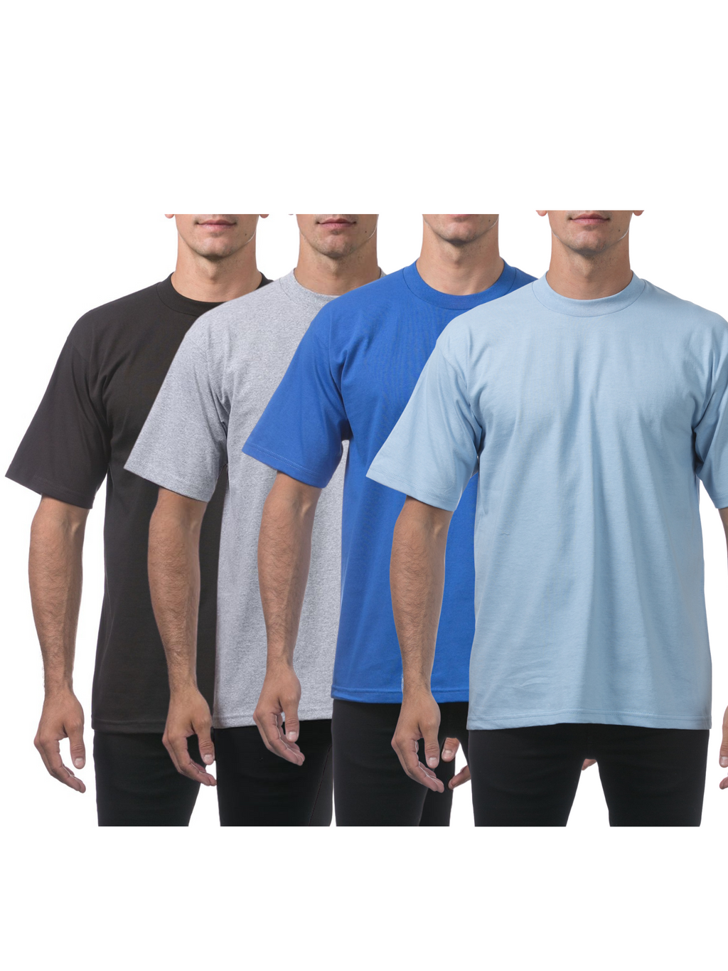 Pro Club Heavyweight Short Sleeve 4-Pack Assorted Colors - El Gobierno Shop