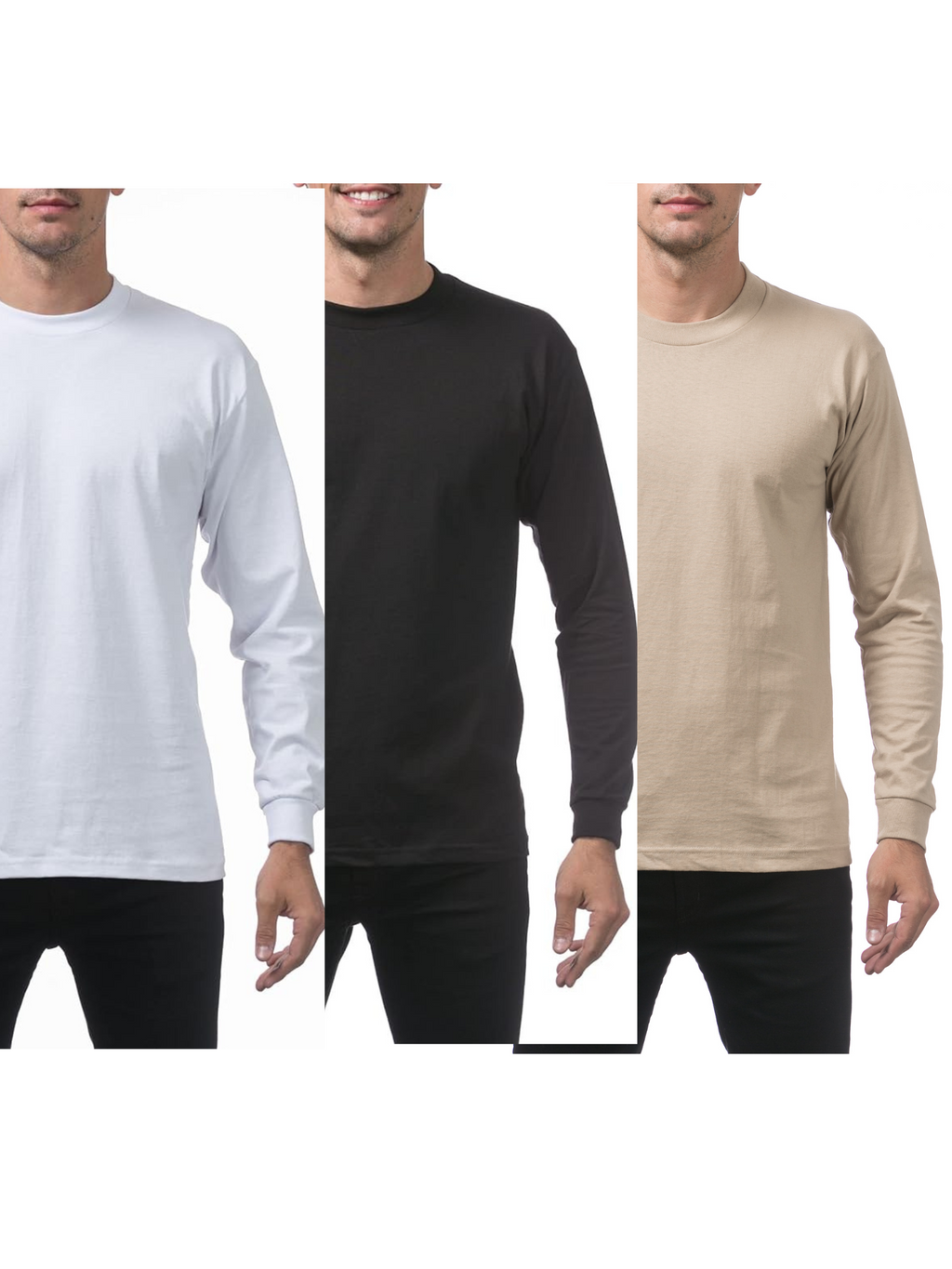 Pro Club heavyweight long sleeve 3-pack chicano - El Gobierno Shop
