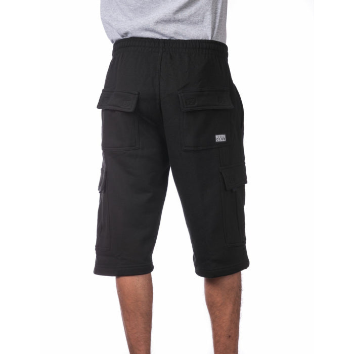 Pro Club Fleece Cargo Shorts side view - El Gobierno Shop