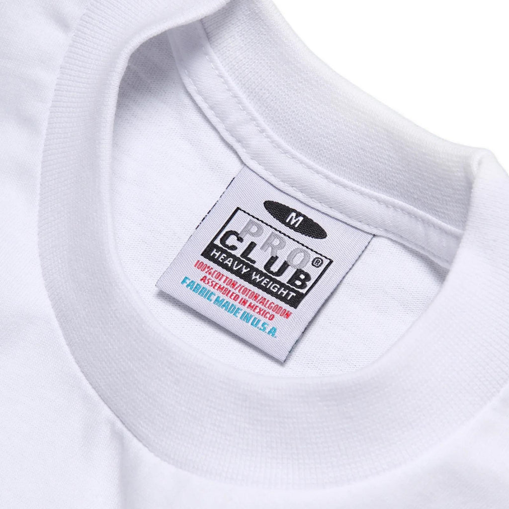 Pro Club heavyweight tee lifestyle shot - El Gobierno Shop