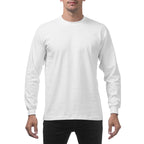 Pro Club Heavyweight Long Sleeve Shirt White - El Gobierno Shop